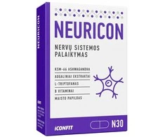 Iconfit Neuricon Nervu sistemai ir protinei veiklai 30 kaps.