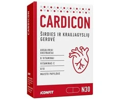 ICONFIT Vitaminai širdies ir kraujagyslių funkcijai (30 kaps.)