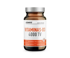 ICONFIT Vitaminas D3 (4000 IU) - 90 kaps.