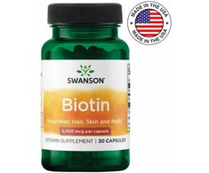 Swanson Biotinas 5,000 mcg ( 30 kaps.)