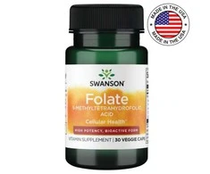 SWANSON Folio rūgštis (vitaminas B9) (30 kaps.)