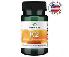 SWANSON Vitaminas K2 (30 kaps.)