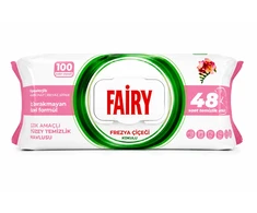 Fairy universalios drėgnos valymo servetėlės Frezijų kvapo 100 vnt.