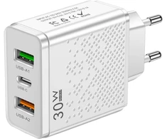 Greitas įkroviklis PD+2USB 30W