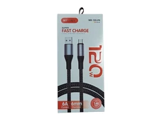 Įkrovimo laidas 6.0A 6mm Type-c
