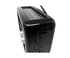 Radijas su saulės panele ir Bluetooth
