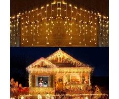 Varveklis 500 led šiltai baltas su blykstėmis