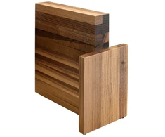 Magnetinis blokas 10 peilių, pagamintas iš artelegno riešutmedžio medienos