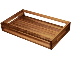 ARTELEGNO VASD Dvipusis riešutmedžio padėklas - 49 x 27 cm