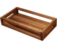 ARTELEGNO VASD Dvipusis riešutmedžio padėklas - 43 x 21 cm