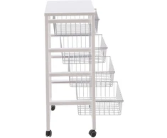 Džiovyklė Arredamenti Italia ARREDAMENTI GINGERONE Vežimėlis kuchenny - 83 x 46 cm, Baltas