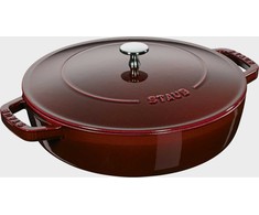 STAUB Ketaus troškintuvas su dangčiu, 24 cm, grenadinas