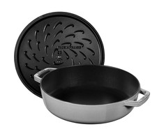 Staub - Daugiafunkcinė keptuvė kepimui - grafito pilkumo - 24 cm
