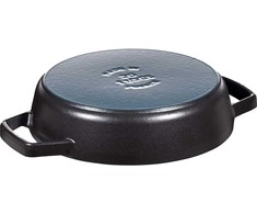 Staub Ketaus keptuvė su dviem rankenėlėmis - 20 cm, juoda