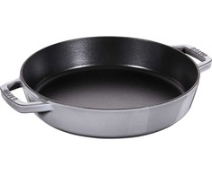 Staub Ketaus keptuvė su dviem rankenėlėmis - 26 cm, grafito