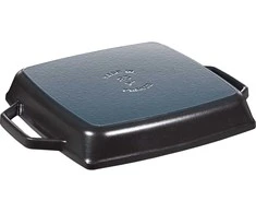 STAUB Kvadratinė ketaus keptuvė su dviem rankenomis, 23 cm, juoda