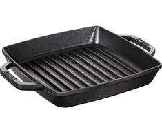 STAUB Kvadratinė ketaus keptuvė su dviem rankenomis, 23 cm, juoda
