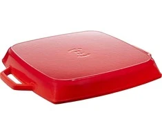 Staub grilio keptuvė indukcinė kvadratinė 33 cm grafito pilka