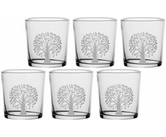La Porcellana Bianca 6 storadugnių Babila Tree stiklinių rinkinys - permatomas, 350 ml