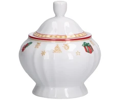LA PORCELLANA BIANCA CHRISTMAS EDITION Cukrinė su šaukštu 330 ml