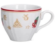 LA PORCELLANA BIANCA CHRISTMAS EDITION Puodelis ir lėkštė 100 ml