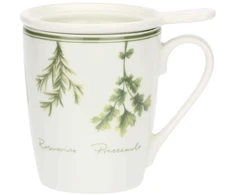 LA PORCELLANA BIANCA COLTIVIA Infuzinis puodelis su dangteliu 350 ml