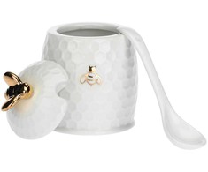 LA PORCELLANA BIANCA APEREGINA ORO Cukrinė su šaukštu 6,5 cm