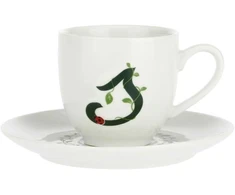 LA PORCELLANA BIANCA SOLOTUA Puodelis ir lėkštė 90 ml, Pattern S