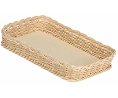 La Porcellana Bianca Pintas krepšelis midollino kepimo indui - rudas, 35 cm