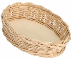 LA PORCELLANA BIANCA MIDOLLINO Pintas krepšelis ovaliai kepimo formai 18 cm