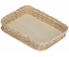La Porcellana Bianca Pintas krepšelis midollino kepimo indui - rudas, 30 cm