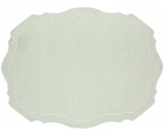 LA PORCELLANA BIANCA Modernus stalo kilimėlis 48x33 cm, mėtinis