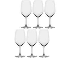 La Porcellana Bianca 6 Bordo novello vyno taurių rinkinys – permatomas, 620 ml