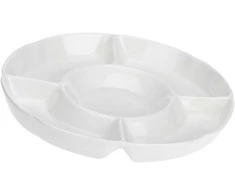 LA PORCELLANA BIANCA CONVIVIO Apvalus užkandžių padėklas 31,5 cm