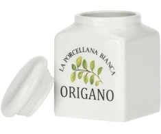 LA PORCELLANA BIANCA CONSERVA Pojemnik na oregano 175 ml