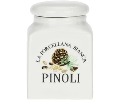 LA PORCELLANA BIANCA CONSERVA Pušies riešutų talpyklė 175 ml