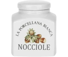 LA PORCELLANA BIANCA CONSERVA Lazdyno riešutų talpyklė 500 ml