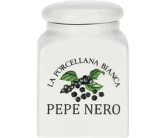 LA PORCELLANA BIANCA CONSERVA Pipirų indelis 175 ml