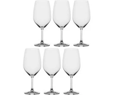 La Porcellana Bianca 6 Bordo novello vyno taurių rinkinys – permatomas, 620 ml