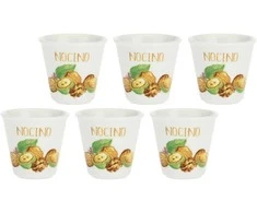 LA PORCELLANA BIANCA LIQUORELLI 6 stiklinių rinkinys nocino likeriui 75 ml