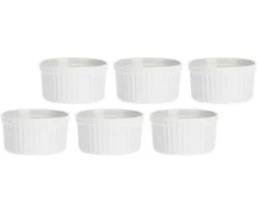 LA PORCELLANA BIANCA AREZZO Rinkinys iš 6 apvalių 8 cm