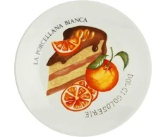 La Porcellana Bianca 6 goloserie torto lėkščių rinkinys - baltas, 17,5 cm