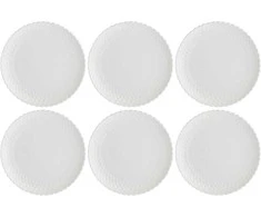 LA PORCELLANA BIANCA MOMENTI 6 salotų lėkščių rinkinys, 22 cm