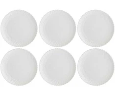 La Porcellana Bianca 6 momenti torto lėkščių rinkinys - baltas, 18 cm