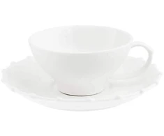 LA PORCELLANA BIANCA ROMEO arbatos puodelis su lėkšte - 180 ml