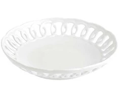 LA PORCELLANA BIANCA FIRENZE Drožinėtas apvalus dubuo 16 cm