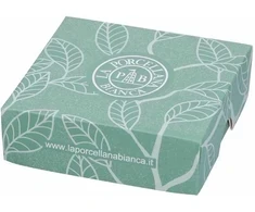 LA PORCELLANA BIANCA ADORATO Kvadratinė lėkštė 10 cm, Y raštas