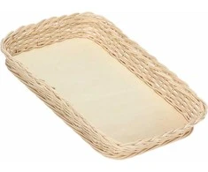 La Porcellana Bianca Pintas krepšelis midollino kepimo indui - rudas, 39 cm