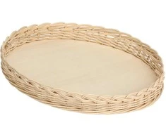 La Porcellana Bianca Pintas krepšelis midollino torto patiekalui - rudas, 32 cm