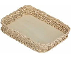 La Porcellana Bianca Pintas krepšelis midollino kepimo indui - rudas, 30 cm